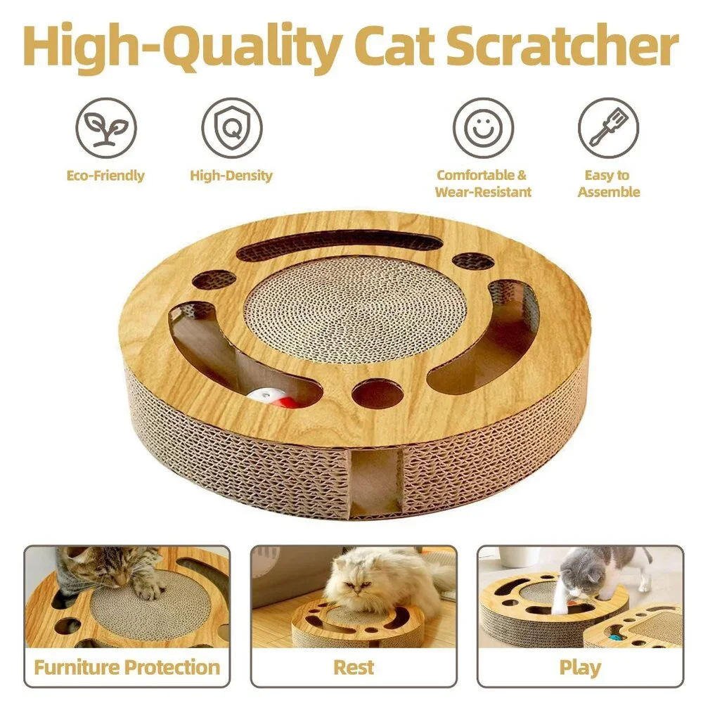 Cat Toy 3in 1 Kitten Puzzles Toys for Bored Indoor Cats (1 Set)